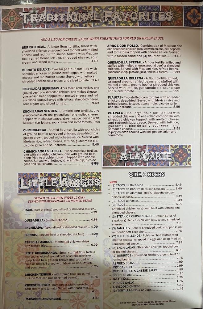 El Camino Real Menu image 3